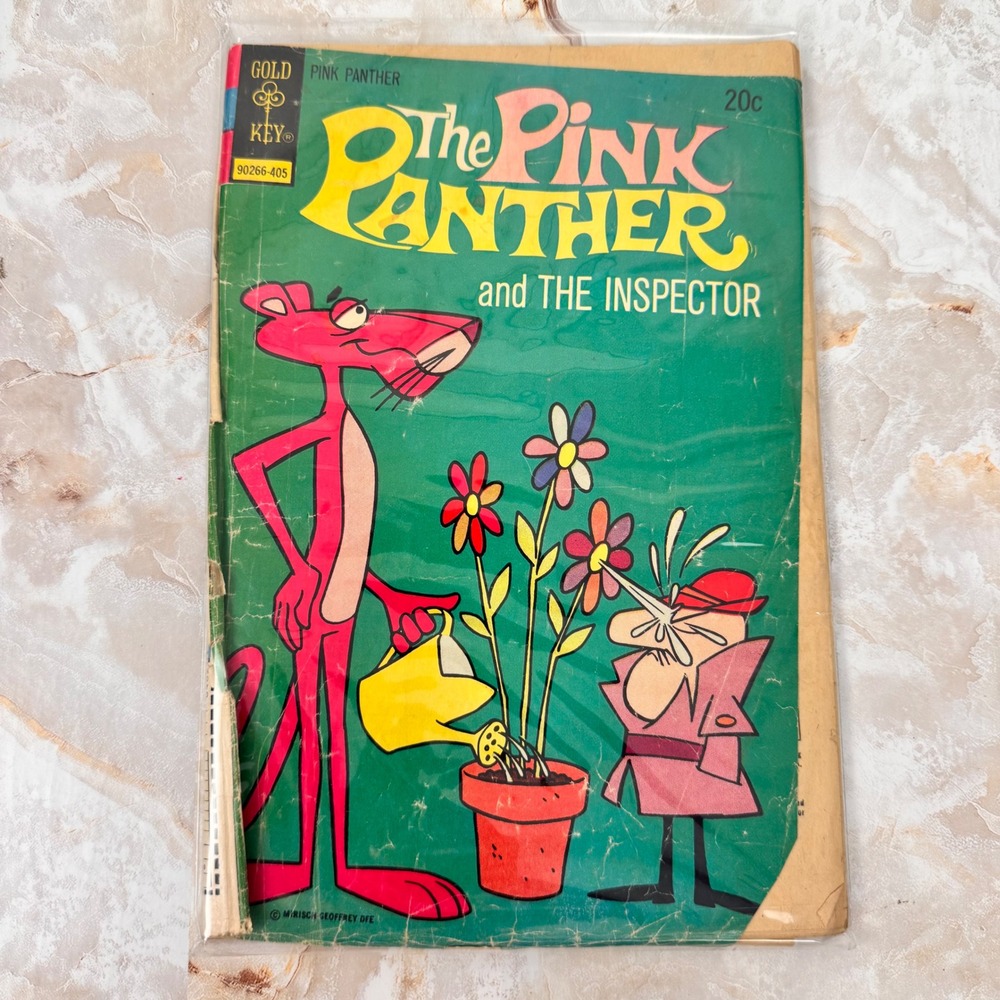 Gold Key The Pink Panther Comic Book Unisex OS Green 1974 Vintage Collectible